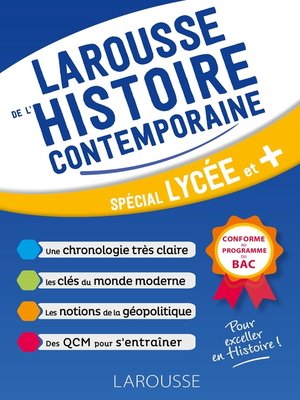 cover image of Le Larousse de l'Histoire contemporaine